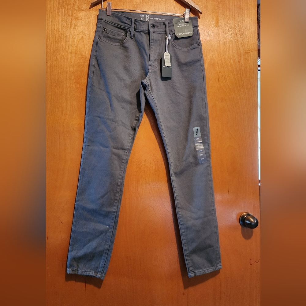 NWT Mutual Weave Gray Slim Fit Jeans